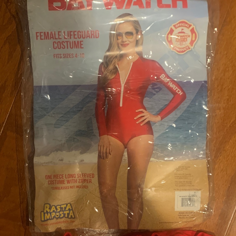 Baywatch Red Lifeguard Costume